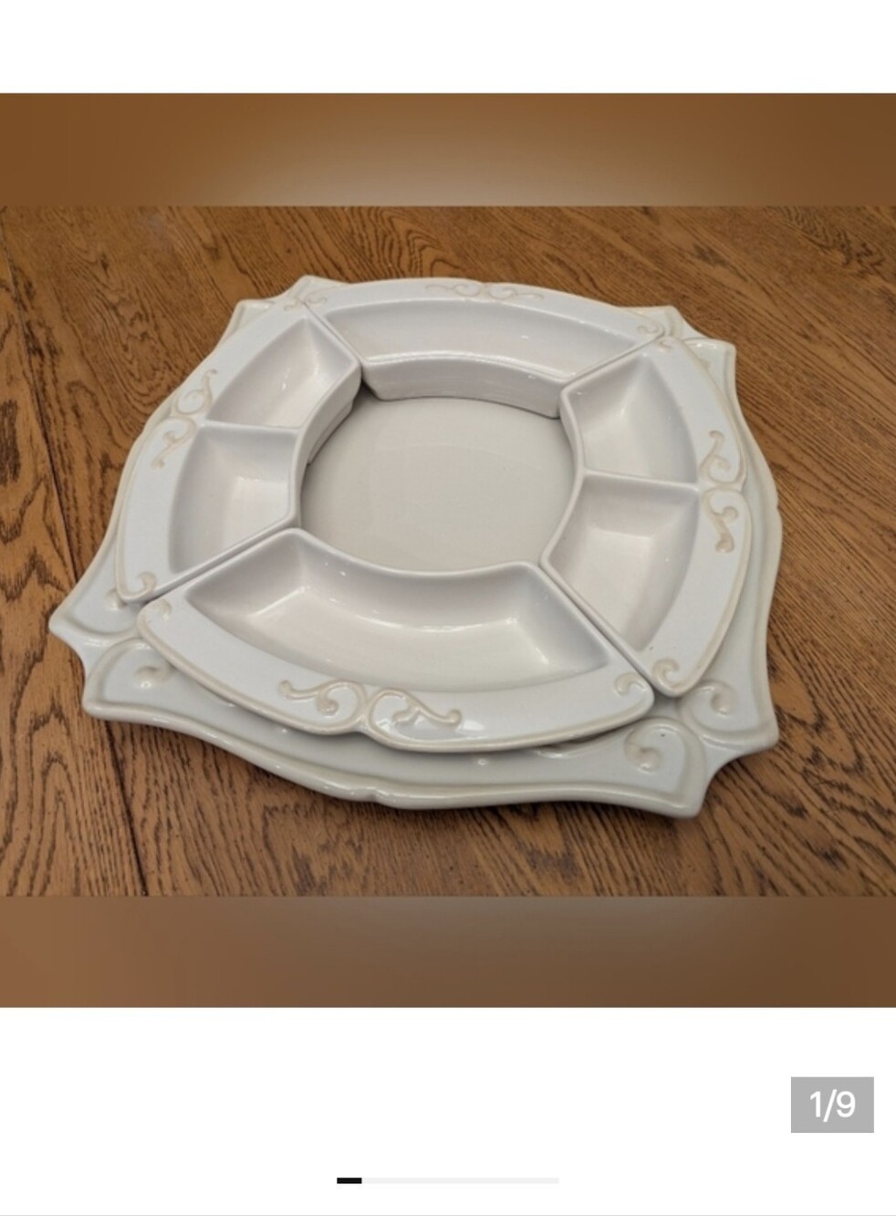 Vintage Princess House Pavilion 15" Platter Serving Set